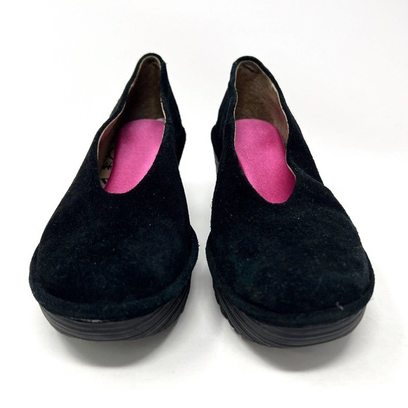 Fly London Black Wedges - Picture 5 of 10